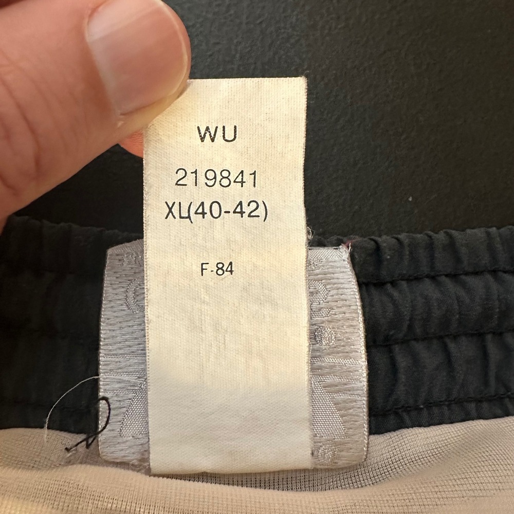 Vintage 1984 Adidas Trefoil Swim Trunks Men XL (40) Gray Nylon 5" Inseam - Picture 6 of 11
